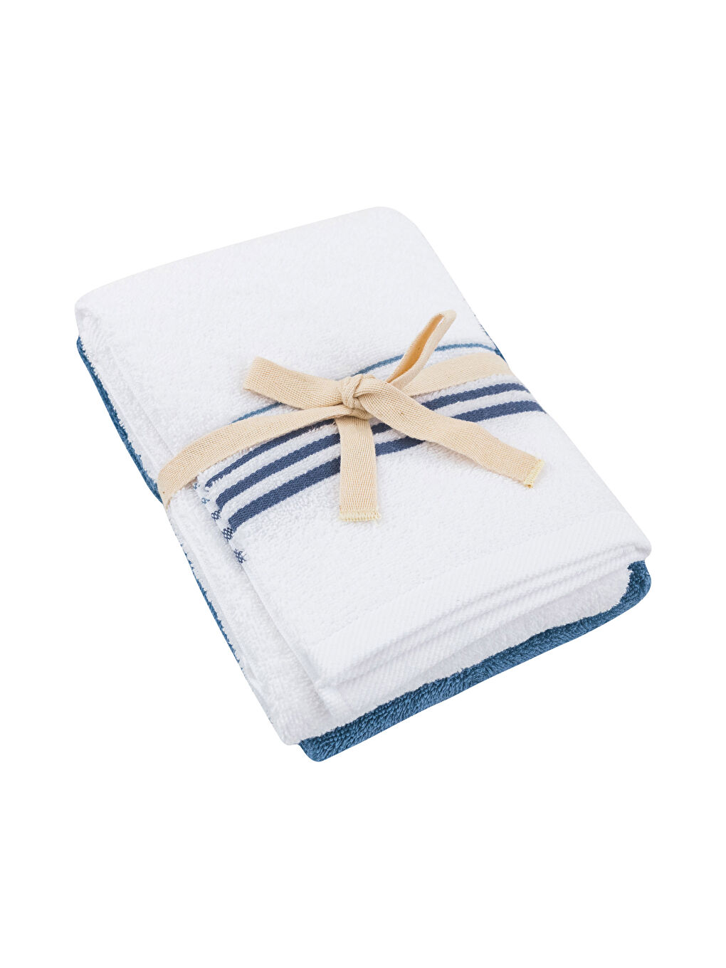 Prosop de mână vărgat din bumbac 2 bucăți 50x70 cm-4