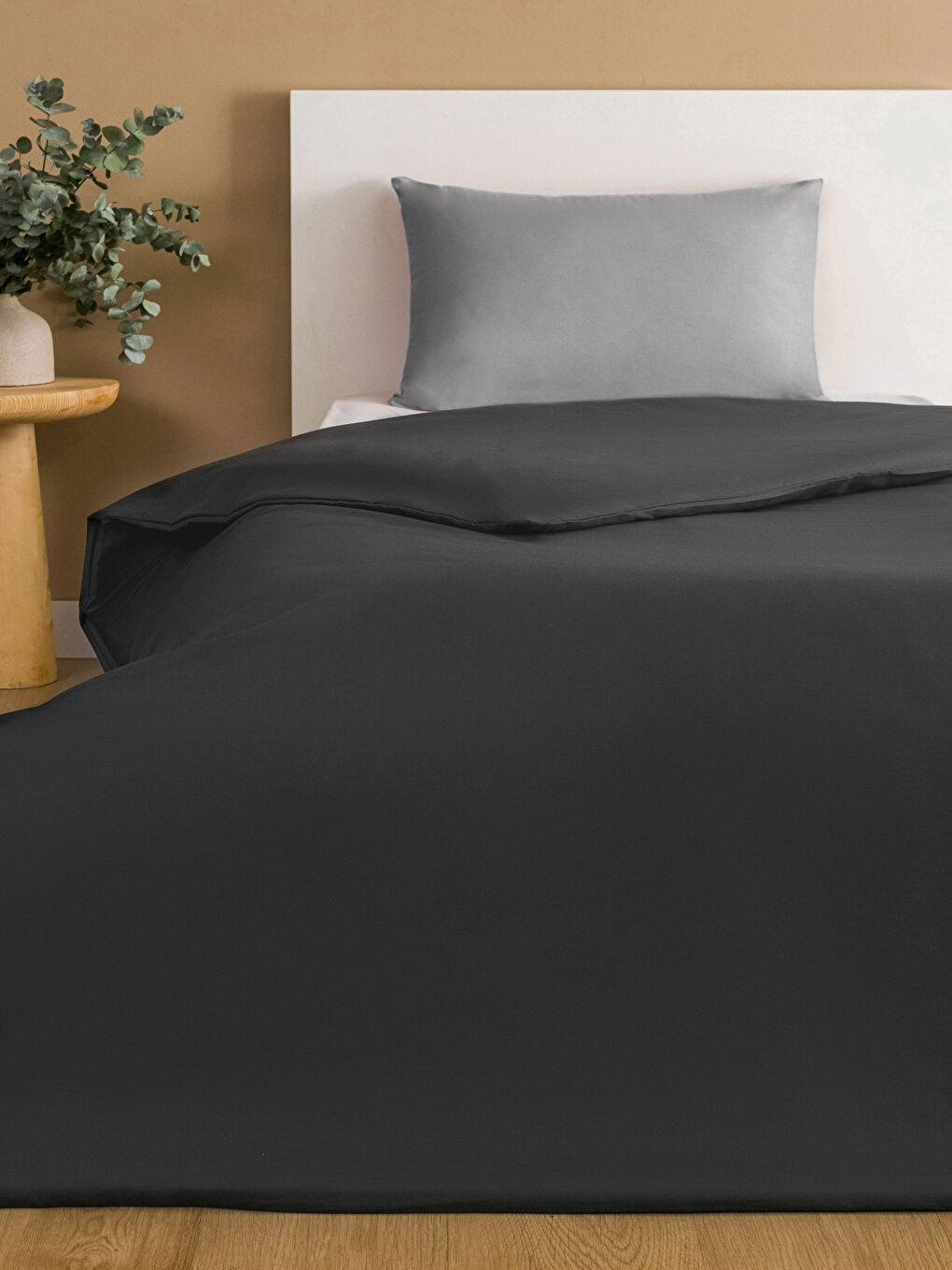 Plain Ranforce Single Duvet Cover 160x220 Cm -S3FU87Z8-S0N