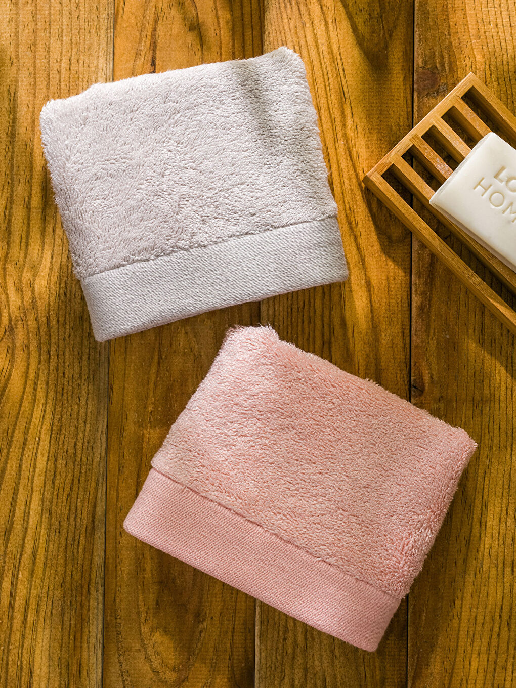 LCW HOME Plain Bamboo Hand Towel 2 Pack 30x50 Cm -S3FV57Z8-CTK