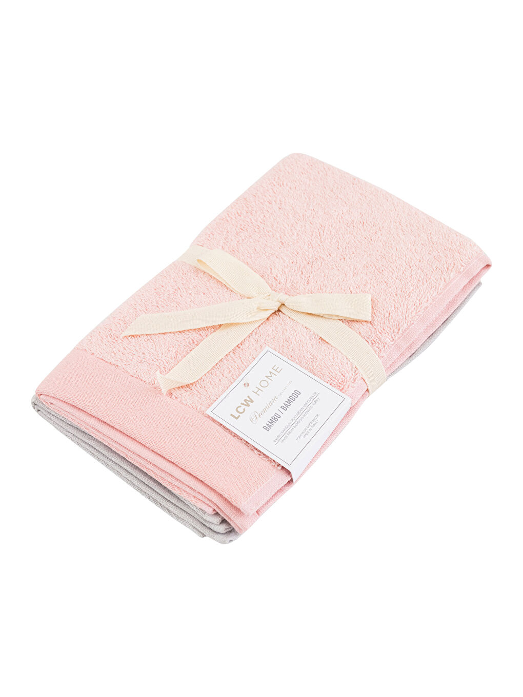 LCW HOME Plain Bamboo Hand Towel 2 Pack 30x50 Cm -S3FV57Z8-CTK
