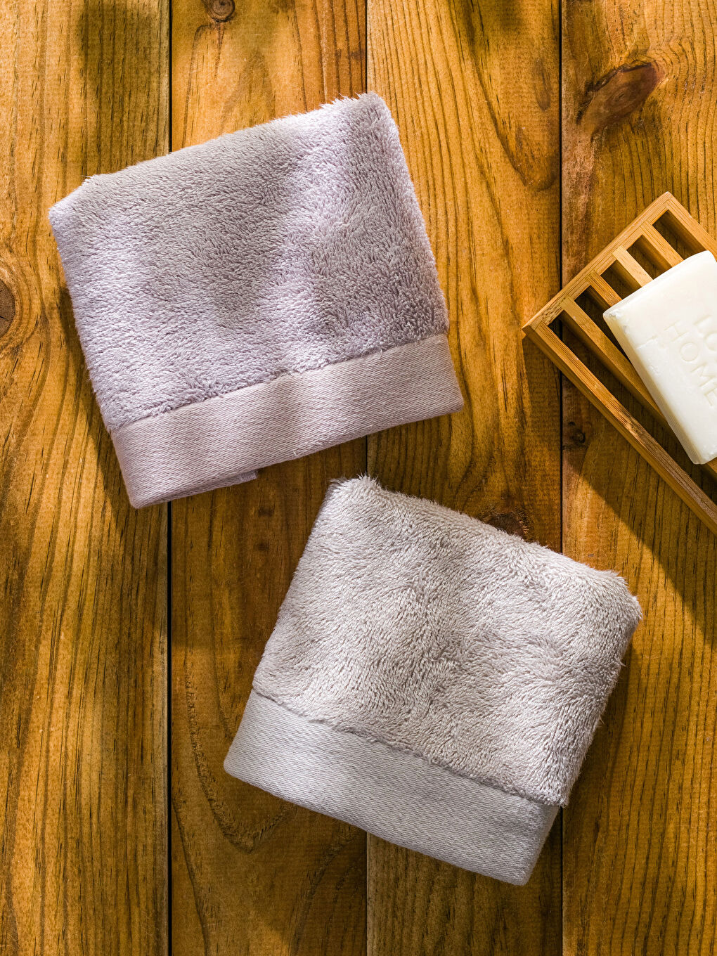 LCW HOME Plain Bamboo Hand Towel 2 Pack 30x50 Cm -S3FV57Z8-PLJ