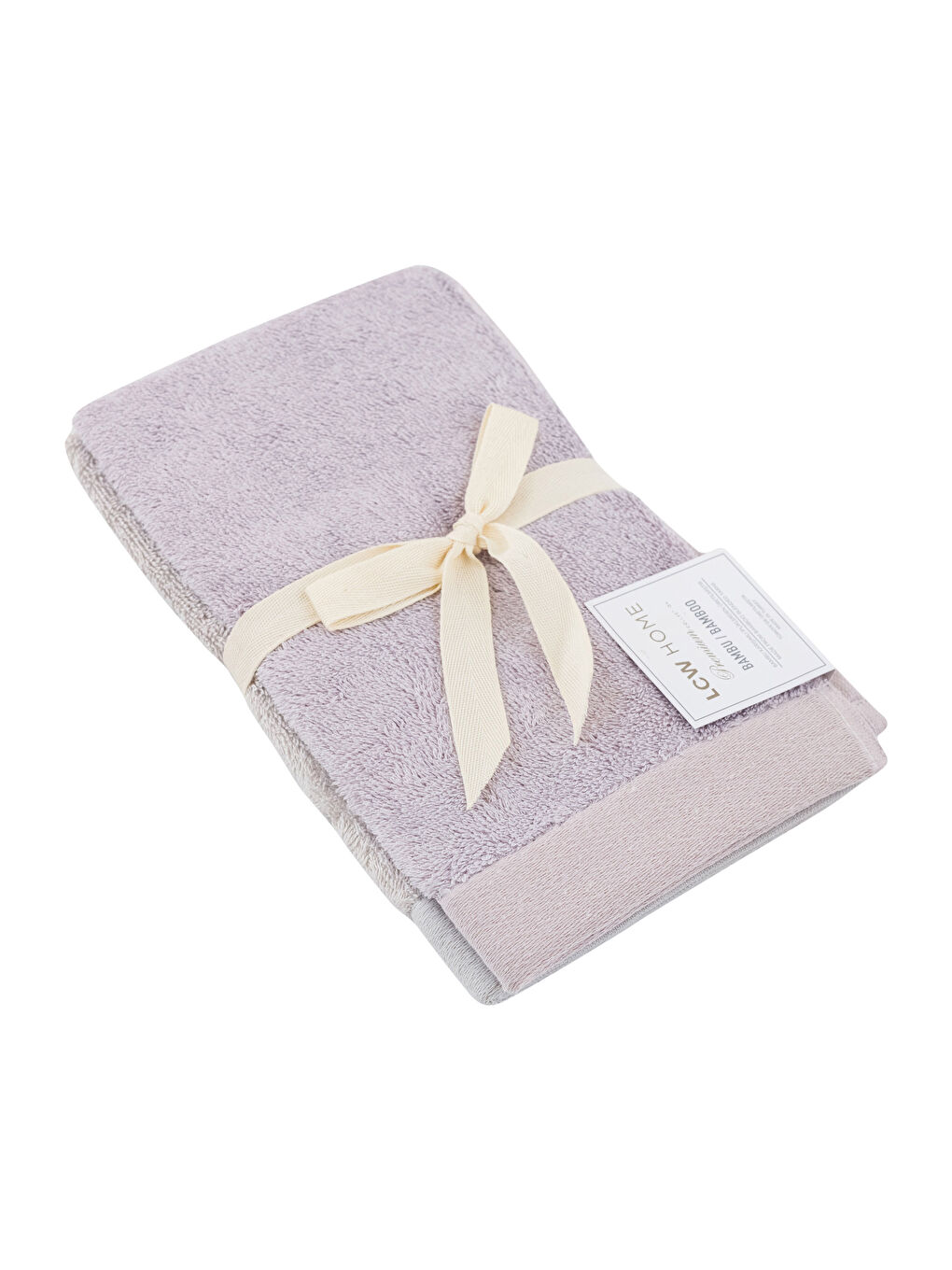 LCW HOME Plain Bamboo Hand Towel 2 Pack 30x50 Cm -S3FV57Z8-PLJ