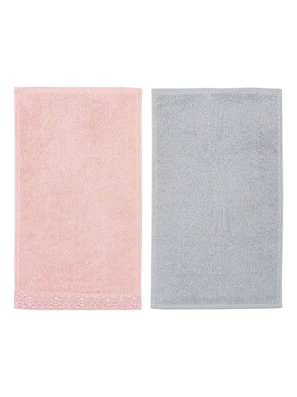 Lace Detail Cotton Hand Towel 2 Pack 30x50 Cm-5