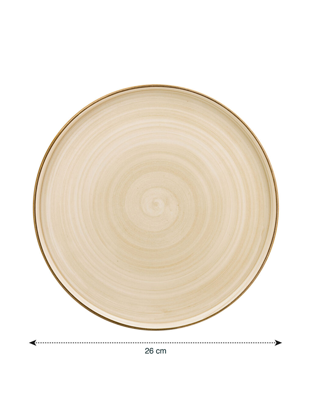 Plain Ceramic Serving Plate 26 Cm-3