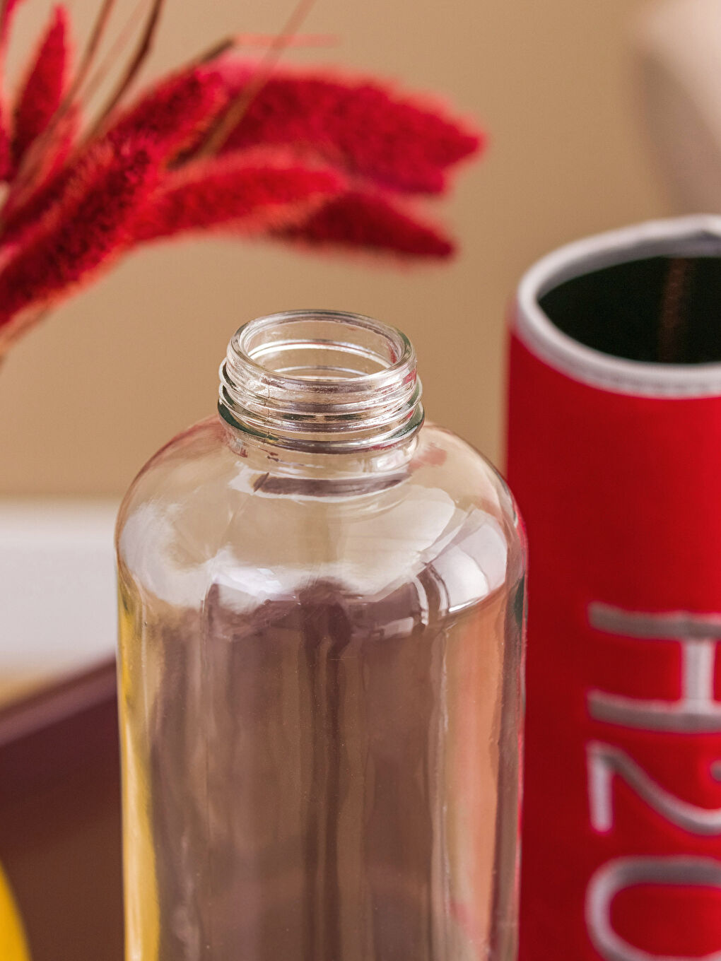 Turuncu Kılıflı Cam Matara 1000 ml-2