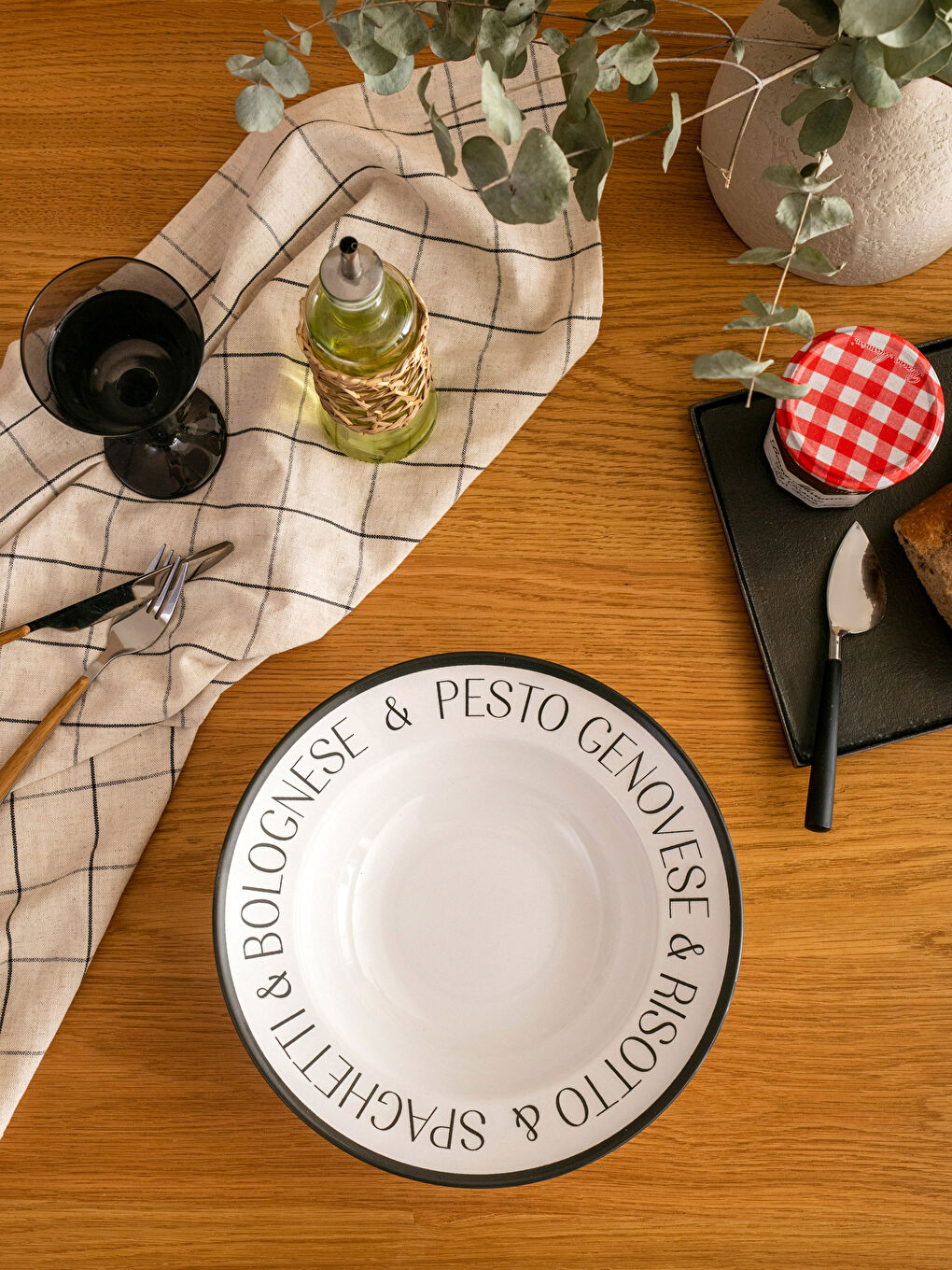 LCW HOME Εκτυπωμένο Πιάτο Ζυμαρικών 28 cm -S3G489Z8-F9C
