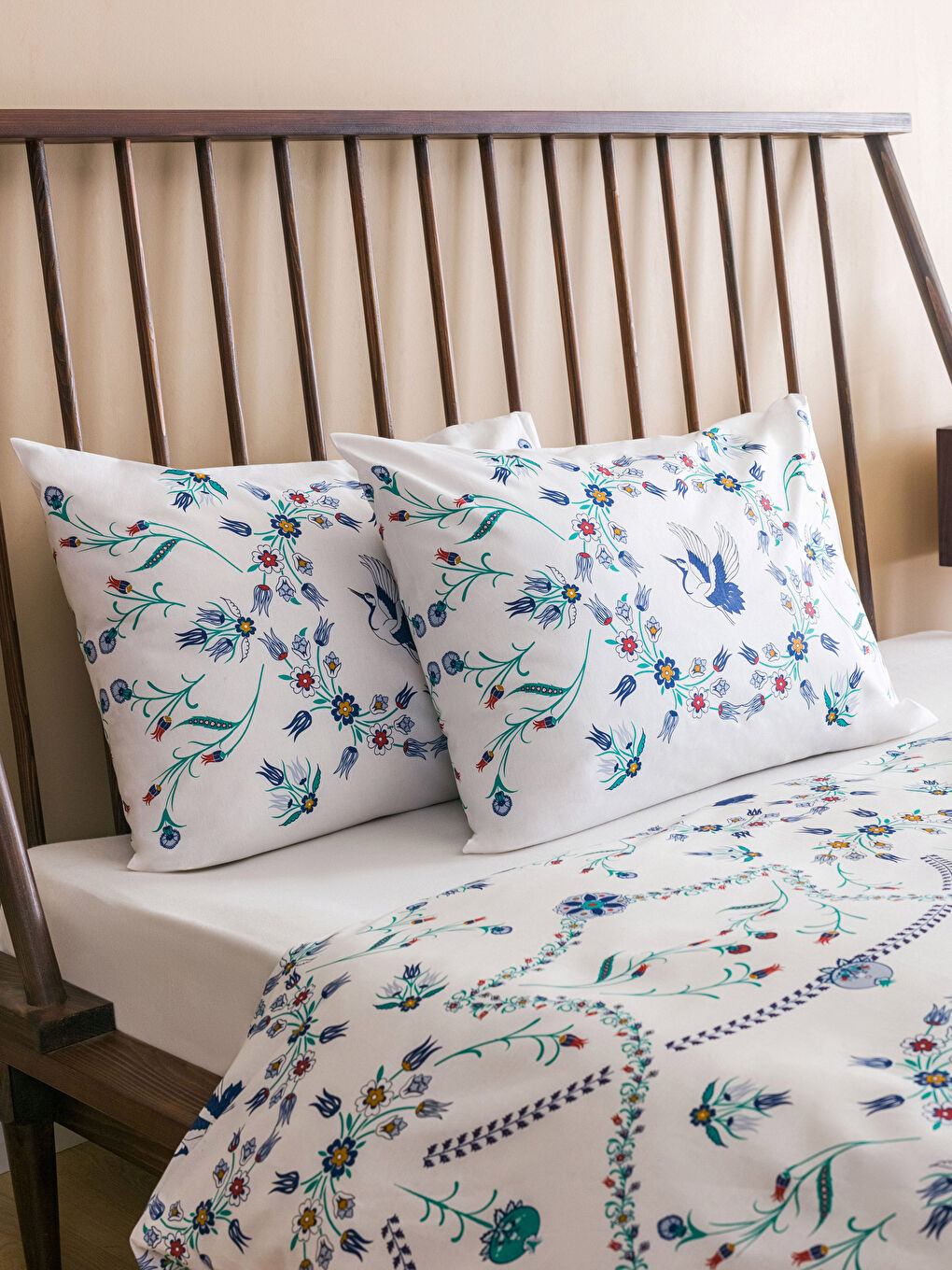 Patterned Ranforce Double Duvet Cover Set -S3G871Z8-F9C