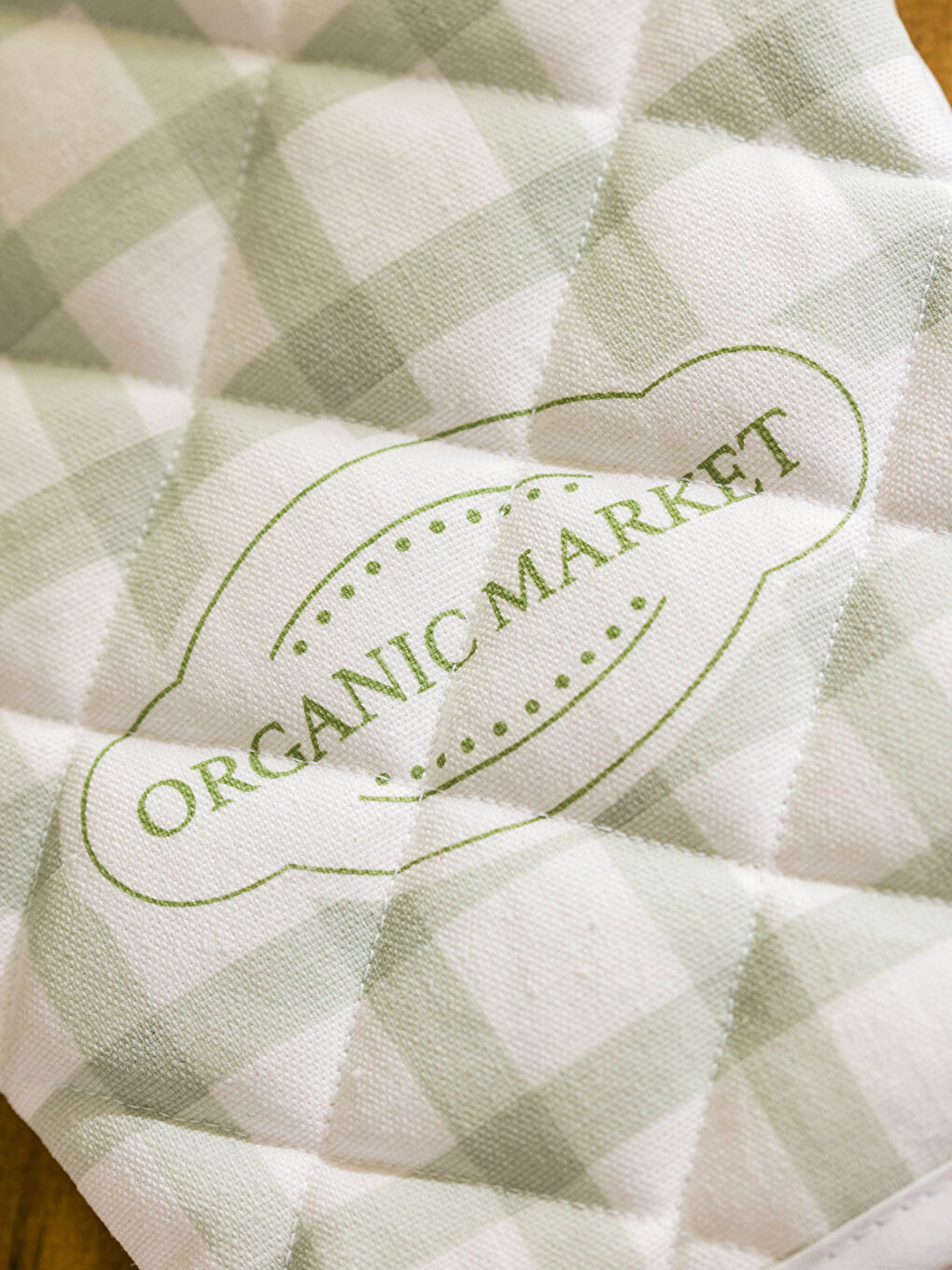 Karışık Yazı Baskılı Fırın Eldiveni ve Tutaç-2