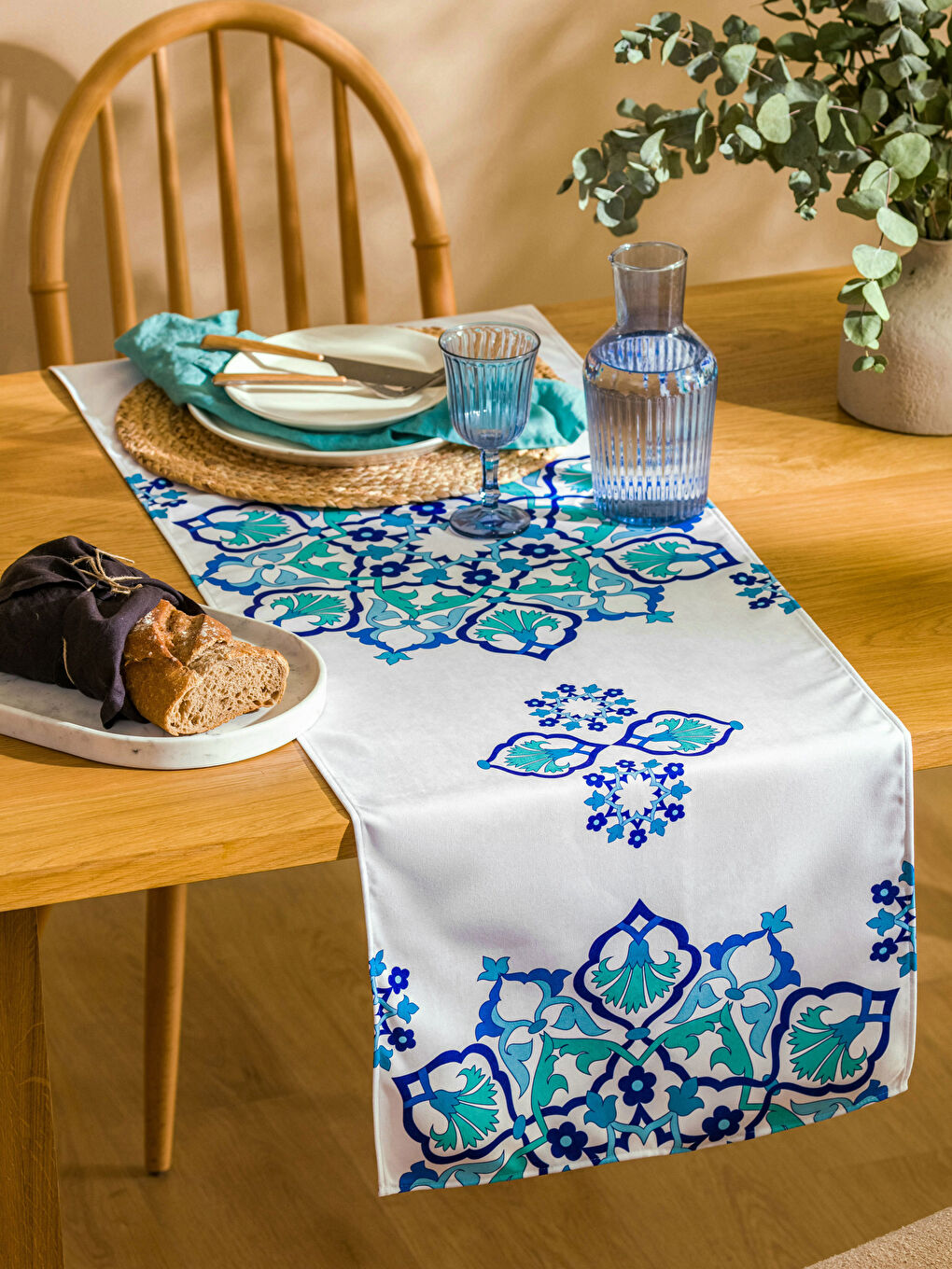 مفرش ترابيزة مطبوع 45x150 سم