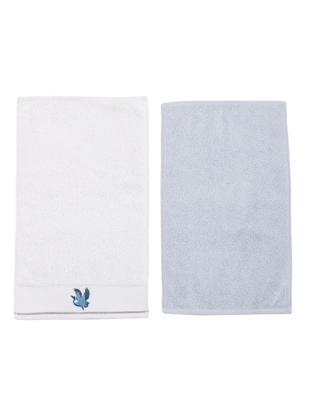 Beyaz Nakışlı El Havlusu 2'Li 30x50 cm-5