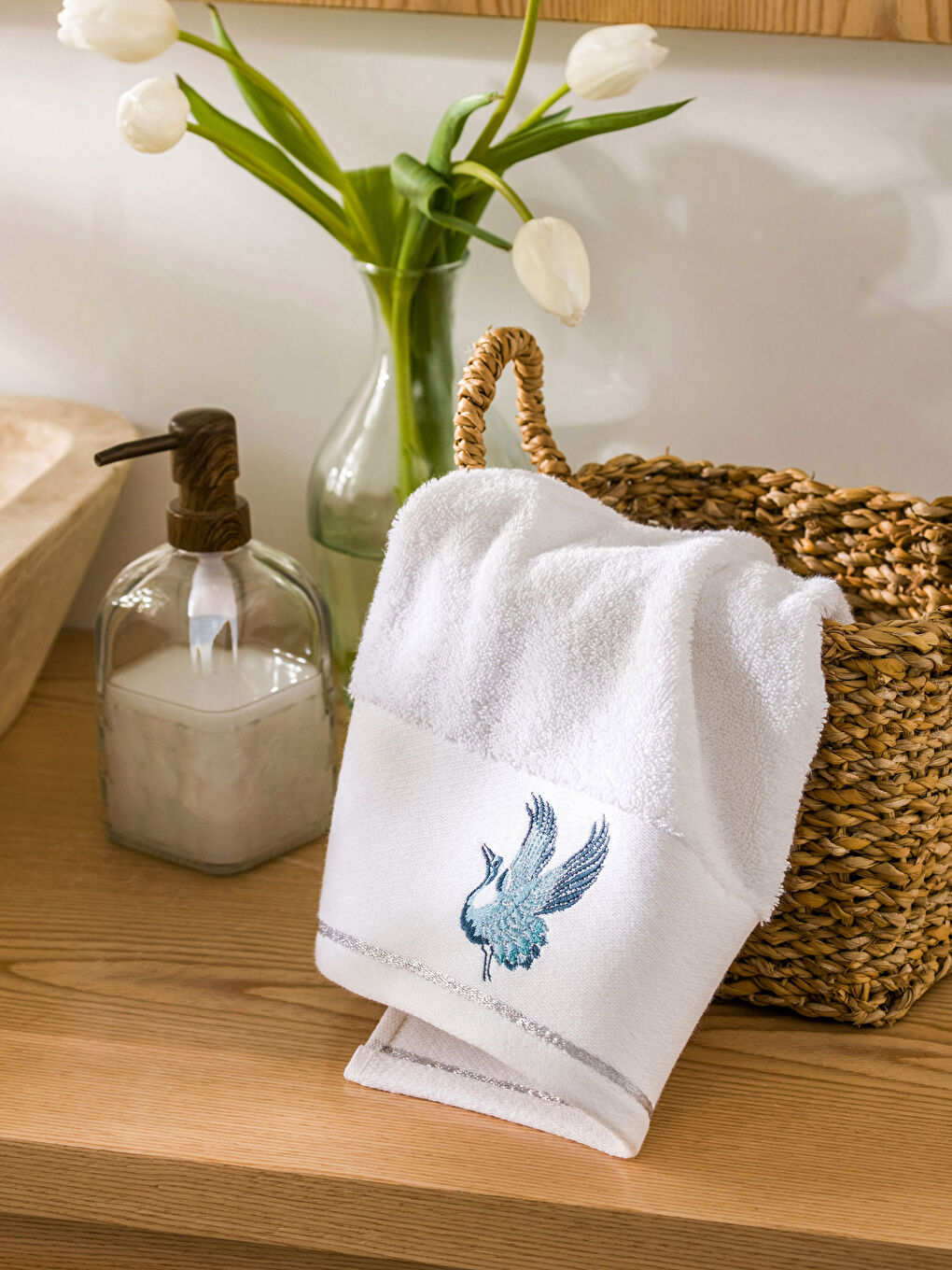 Lcw Home Serviette de toilette brodée 50x80 cm -S3G884Z8-J5E