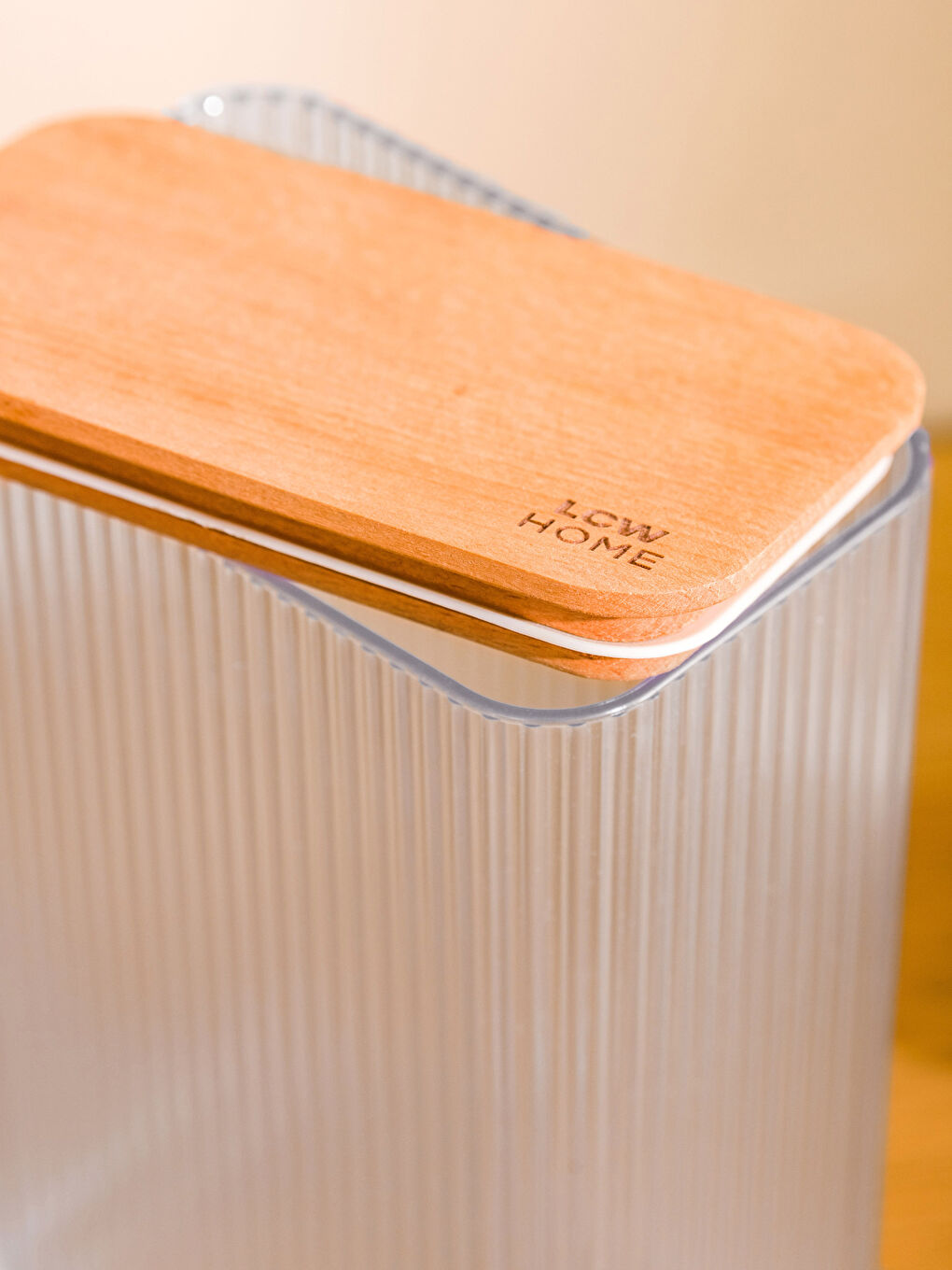 Renksiz Ahşap Kapaklı Saklama Kabı 21x15 cm-2