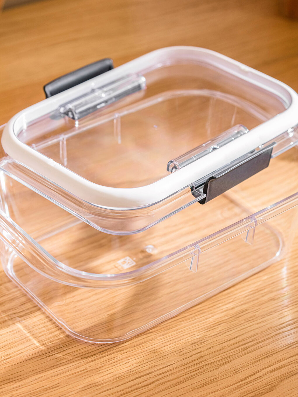 Antrasit Kapaklı Saklama Kabı 2'li-3