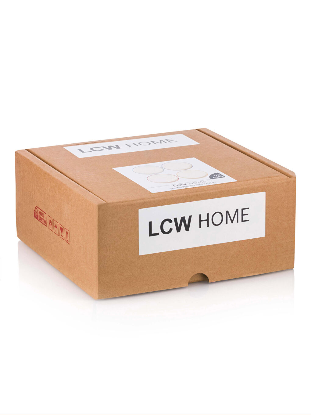 Karışık Seramik Pasta Tabağı Seti 4'lü 20 cm-3