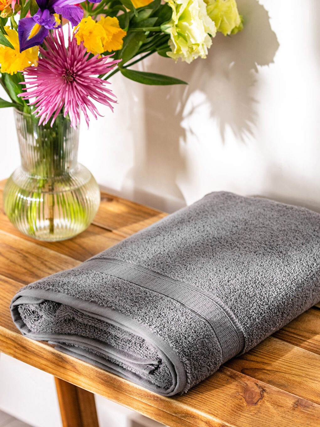 Prosop de baie simplu din bumbac 70x140 cm-1