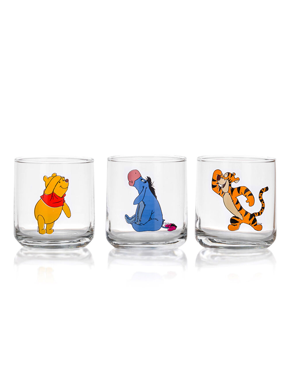 Karışık Winnie The Pooh Baskılı Bardak Seti 3'lü 260 ml-4
