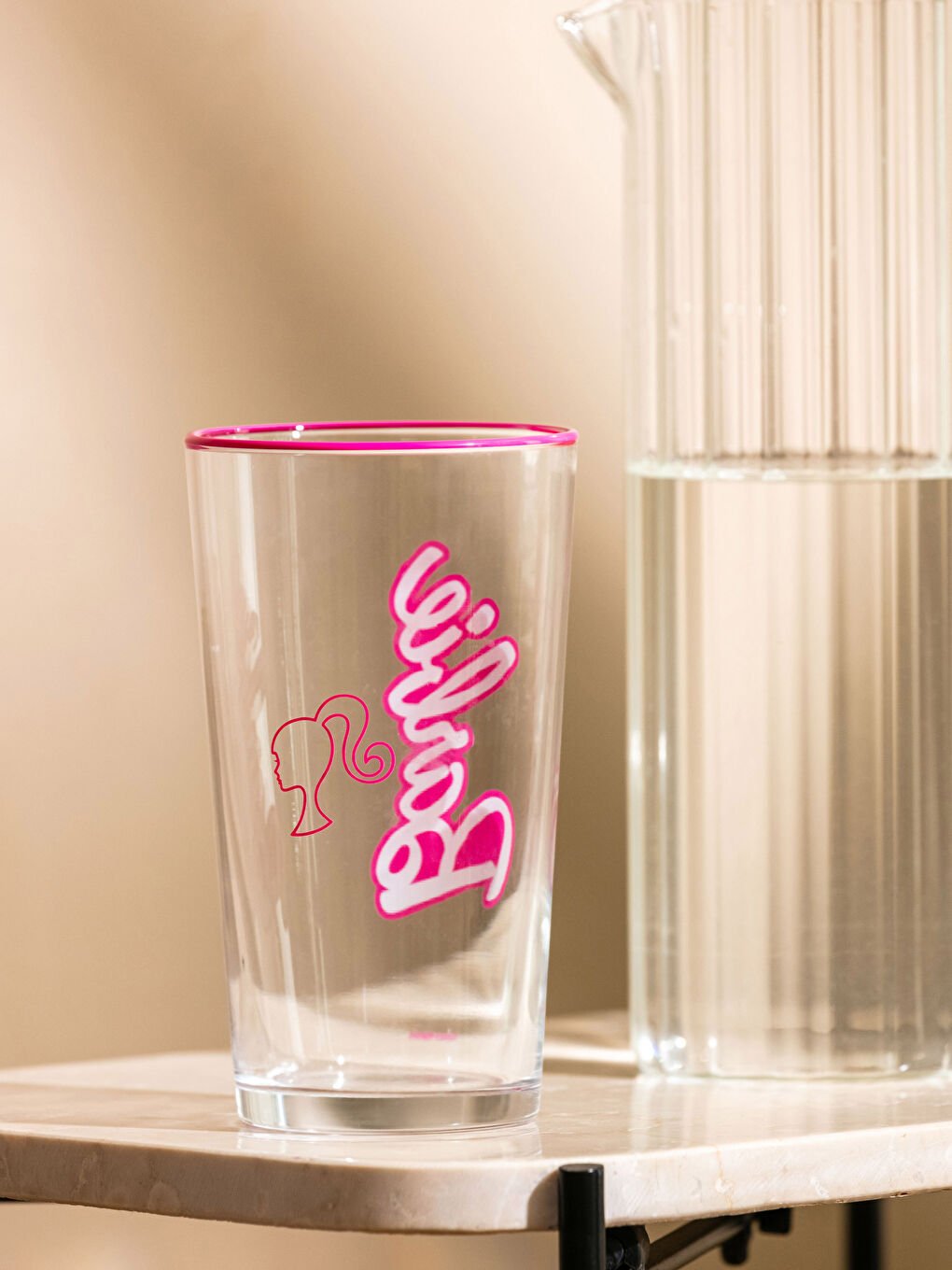 LCW HOME Karışık Barbie Baskılı Cam Bardak 570 Ml - 3