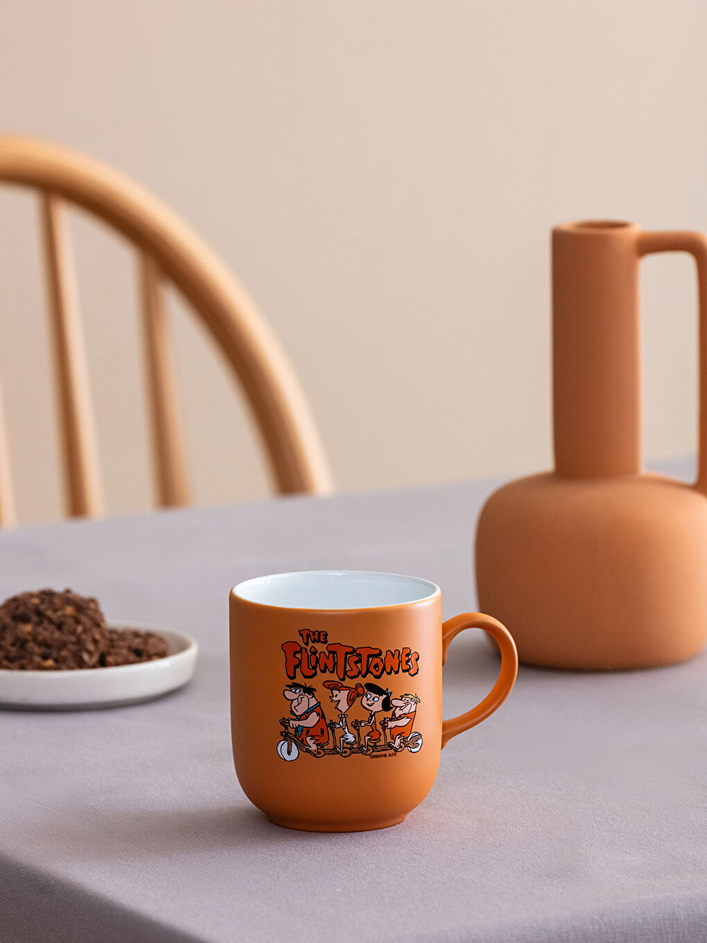 Karışık Taş Devri Baskılı Seramik Kupa 360 ml