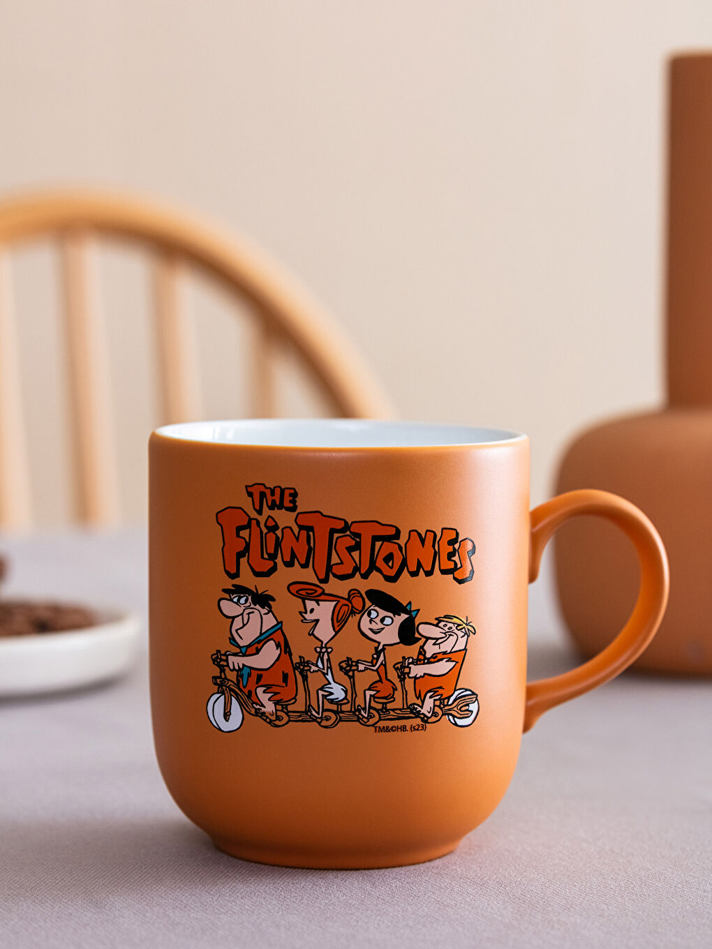 Karışık Taş Devri Baskılı Seramik Kupa 360 ml-1