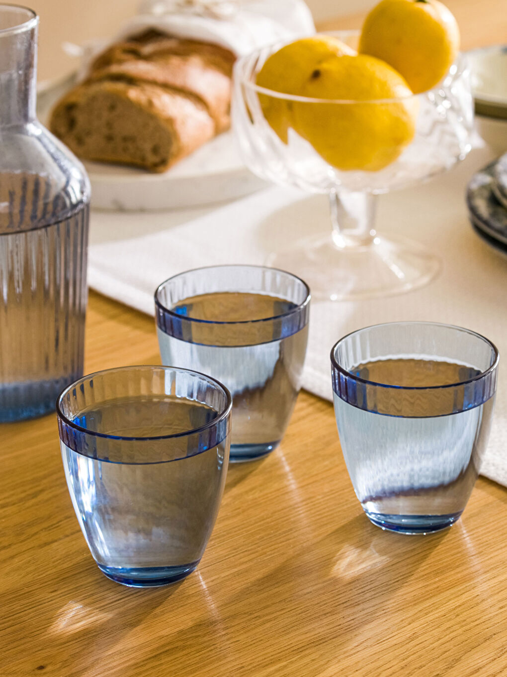 Pahar de Sticlă Plat 3 Buc 315 Ml-1