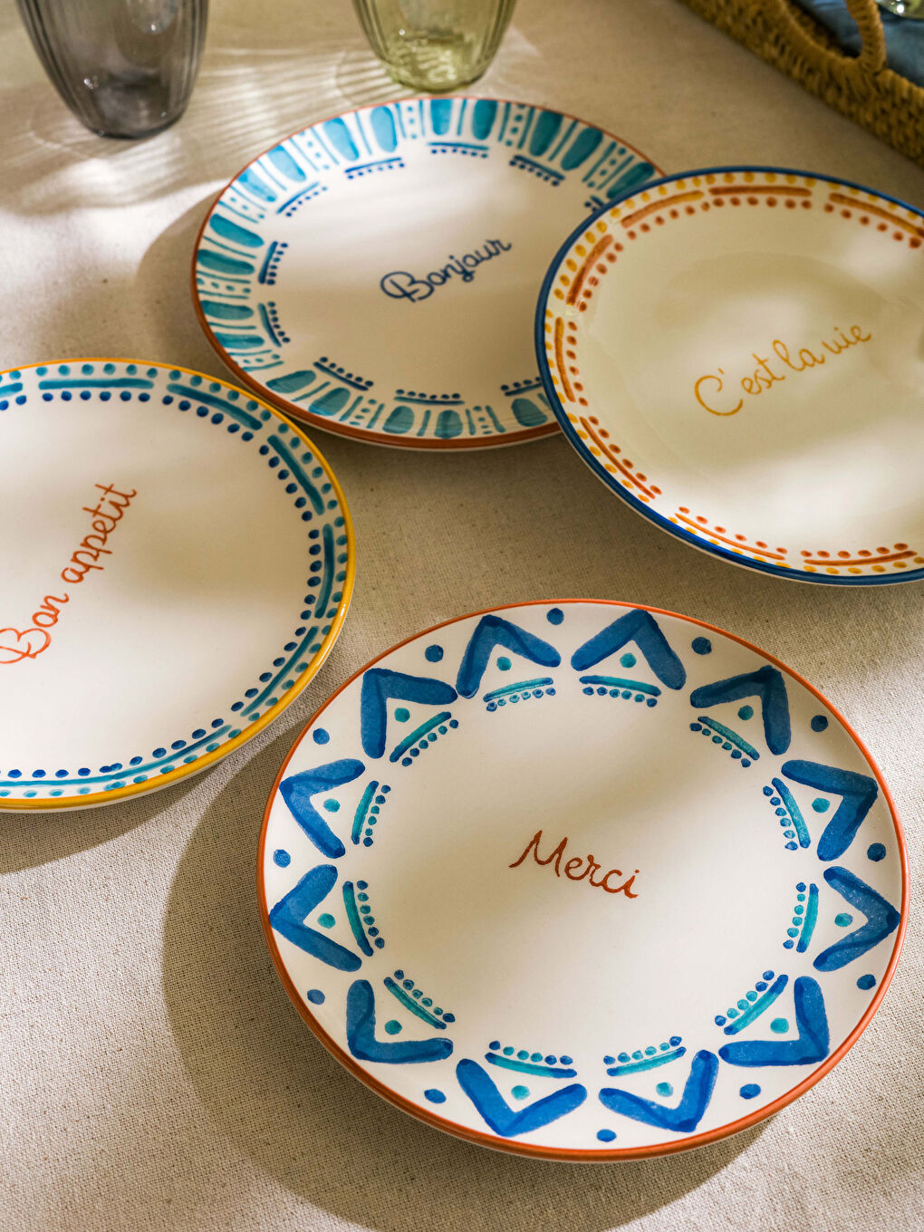 Set de 4 Farfurii pentru Tort Ceramice 21 Cm-2