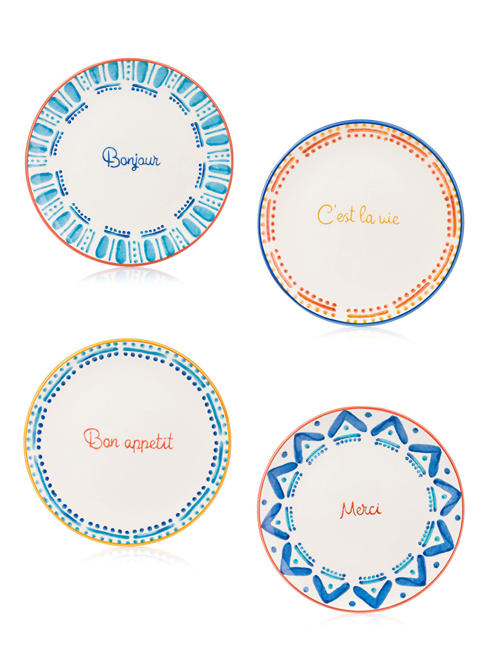 Set de 4 Farfurii pentru Tort Ceramice 21 Cm-4