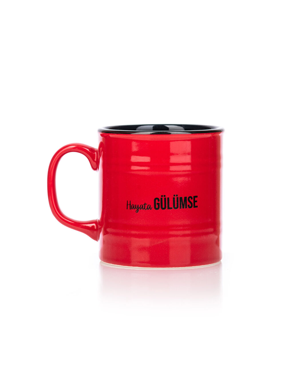 Kırmızı Baskılı Seramik Kupa 355 ml-4