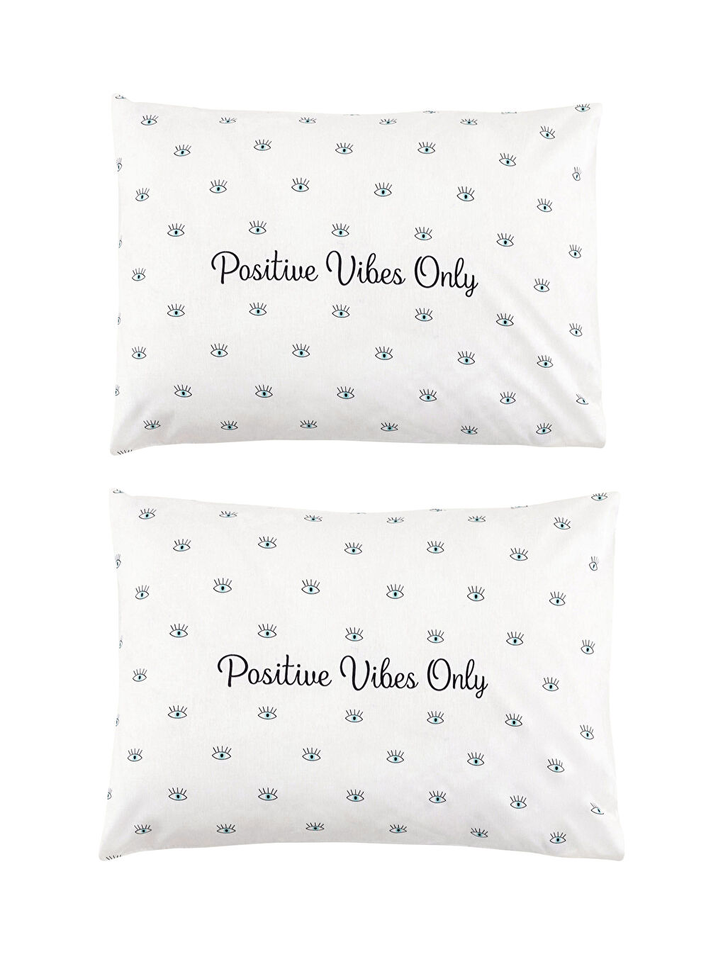 غطاء وسادة قطني بنقشة عين عبوتان 50x70 سم-4