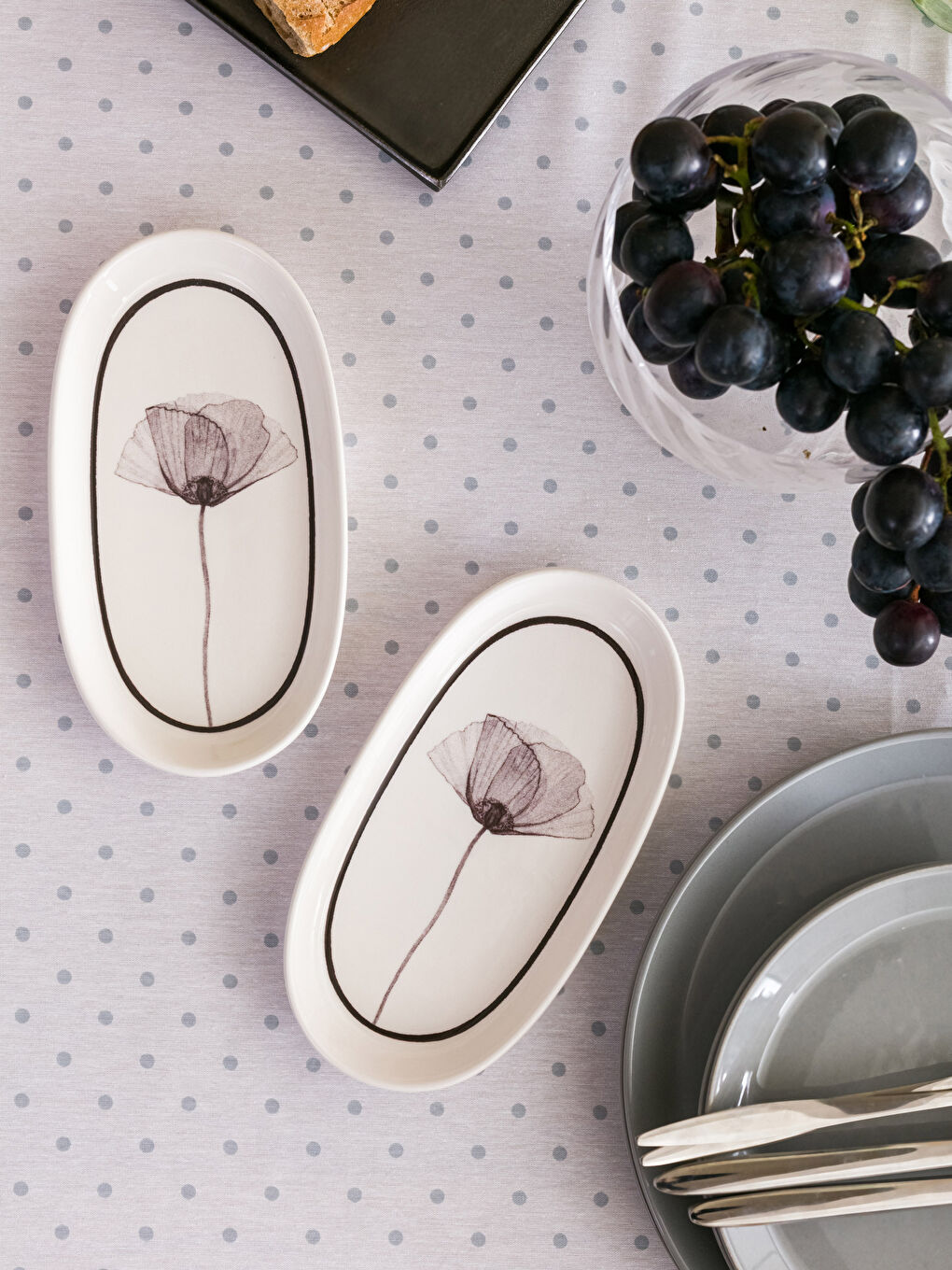 Набор Сервировочных Тарелок С Принтом 2 Шт 19 См