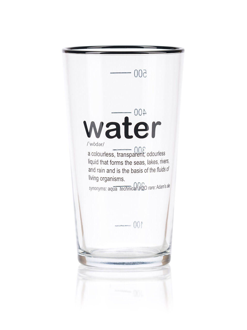 Text Printed Glass Cup 2 Pcs 570 Ml-5