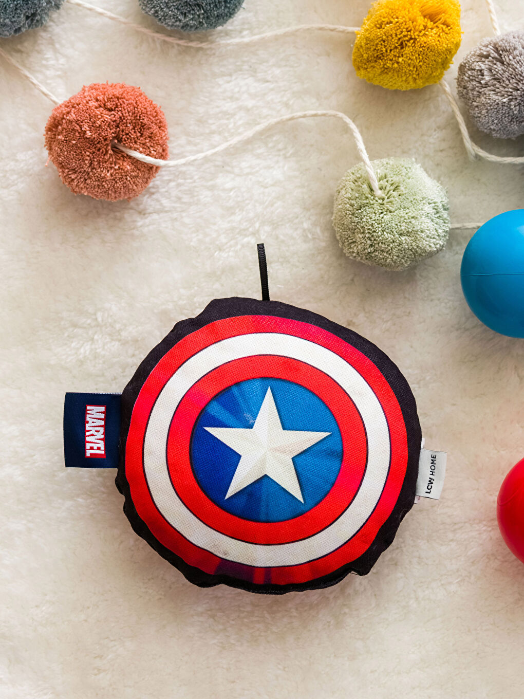 LCW HOME Karışık Baskılı Marvel Baskılı İçi Dolgulu Bebek Kırlent 16 Cm - 1