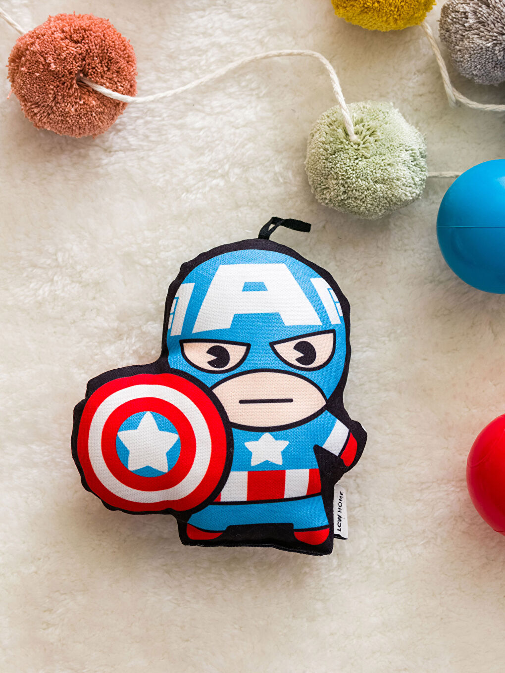 Karışık Iron Man Baskılı Bebek Kırlent 15x16 cm-2