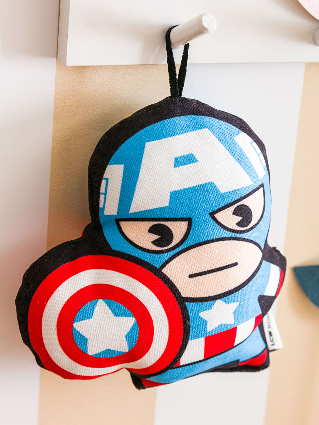 Karışık Iron Man Baskılı Bebek Kırlent 15x16 cm-3