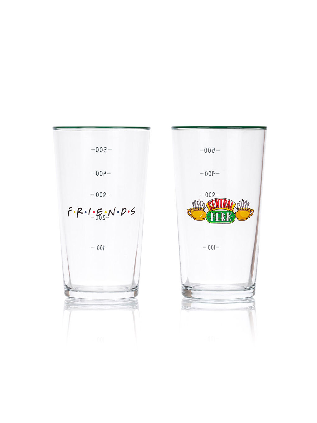 Karışık Friends Baskılı Cam Bardak 2'li 570 ml-5