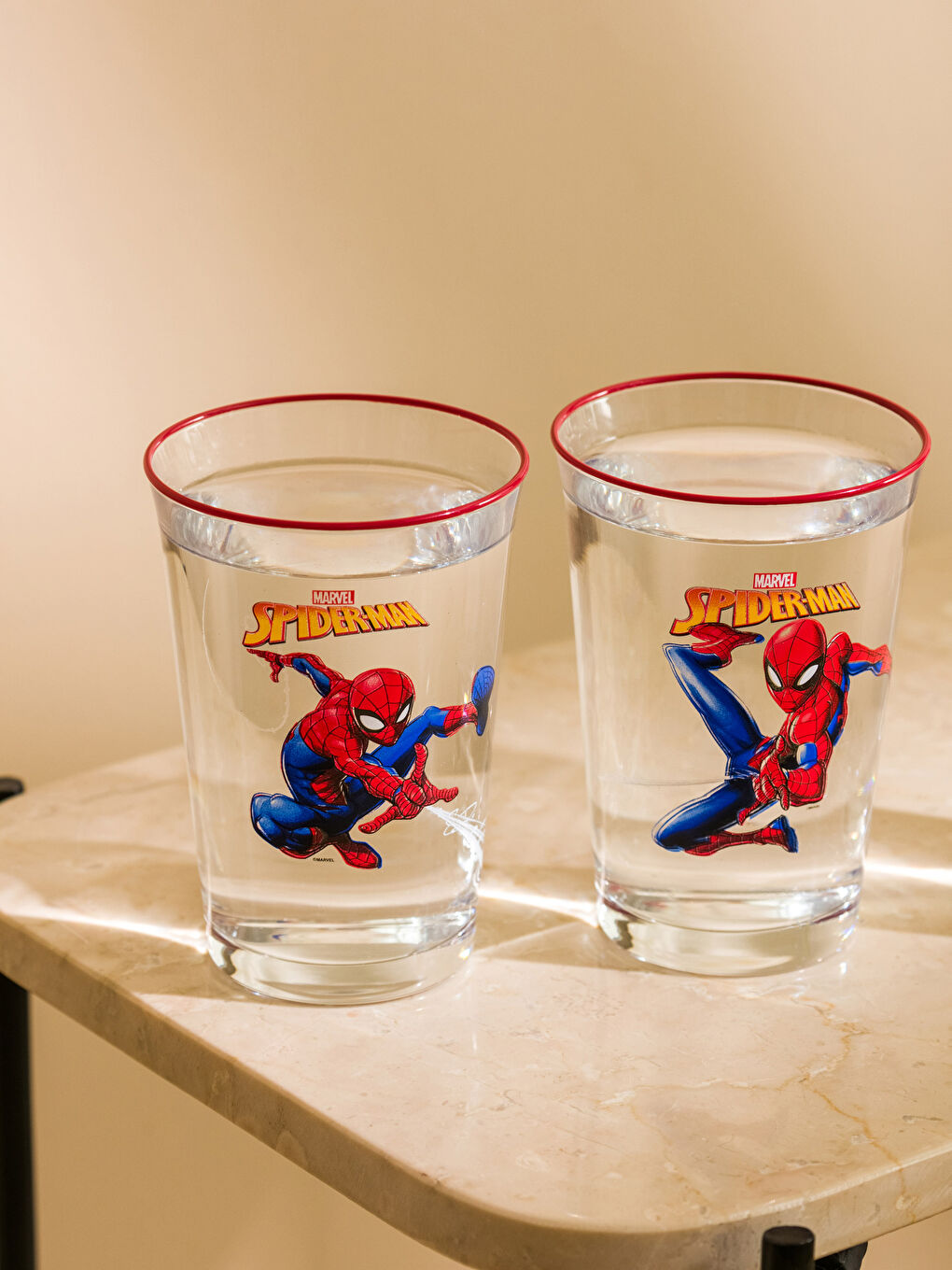 Spiderman Printed Glass Cup Set of 3 290 Ml-2
