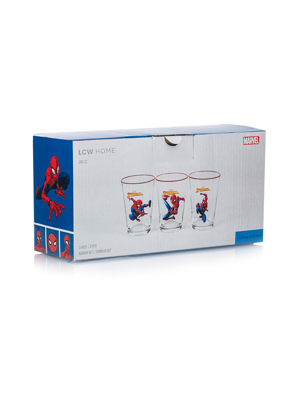 Spiderman Printed Glass Cup Set of 3 290 Ml-3