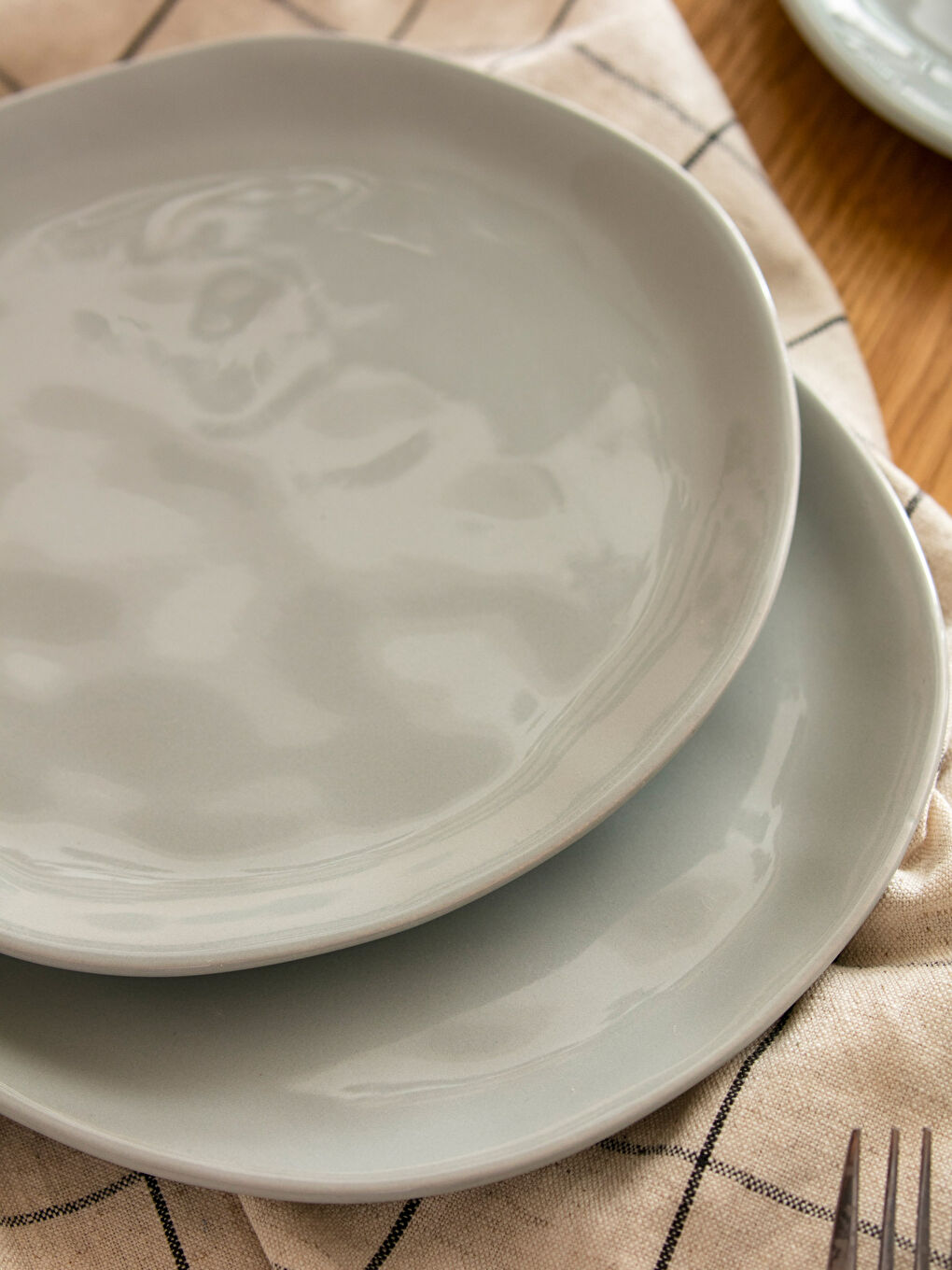 Plain Ceramic Cake Plate Set of 4 -S3GL49Z8-F9C