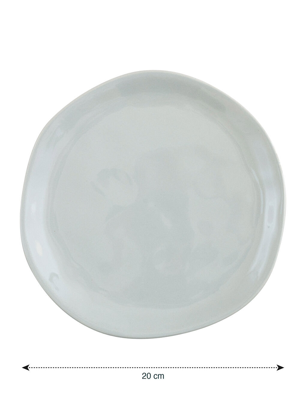 Plain Ceramic Cake Plate Set of 4 -S3GL49Z8-F9C