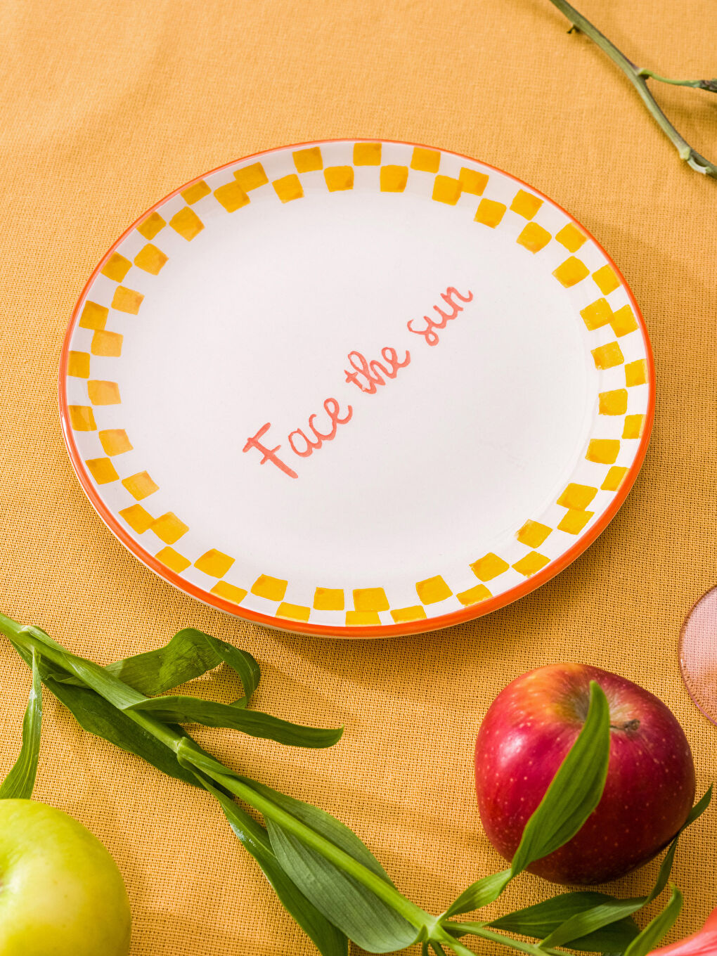 Set Farfurii pentru Tort din Ceramică Imprimată, Pachet de 4-2