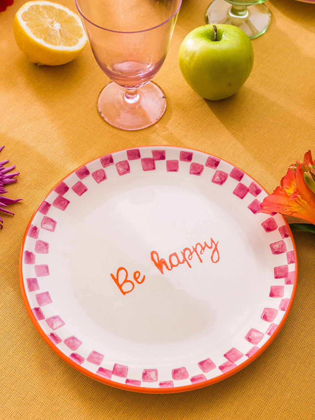 Set Farfurii pentru Tort din Ceramică Imprimată, Pachet de 4-3