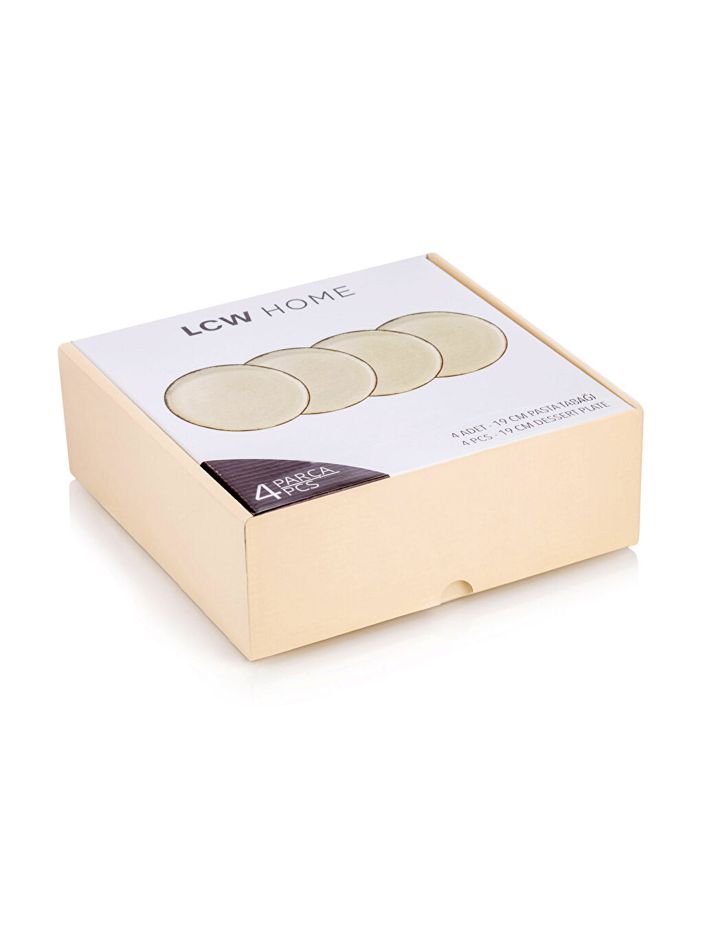 LCW HOME Porzellan Pasta Teller Set, 4-teilig -S3GL87Z8-V4G