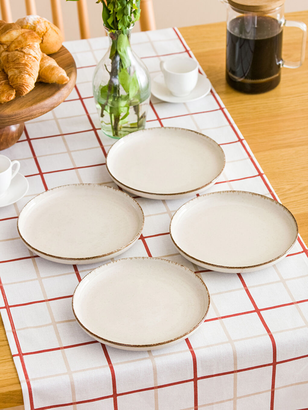 Plain Porcelain Serving Plate Set of 4-1