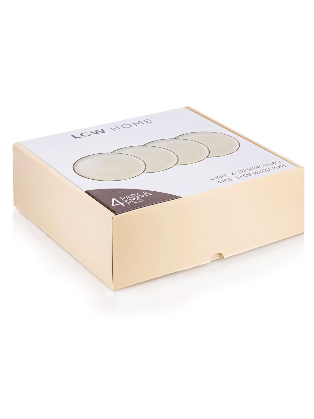 Plain Porcelain Serving Plate Set of 4-3