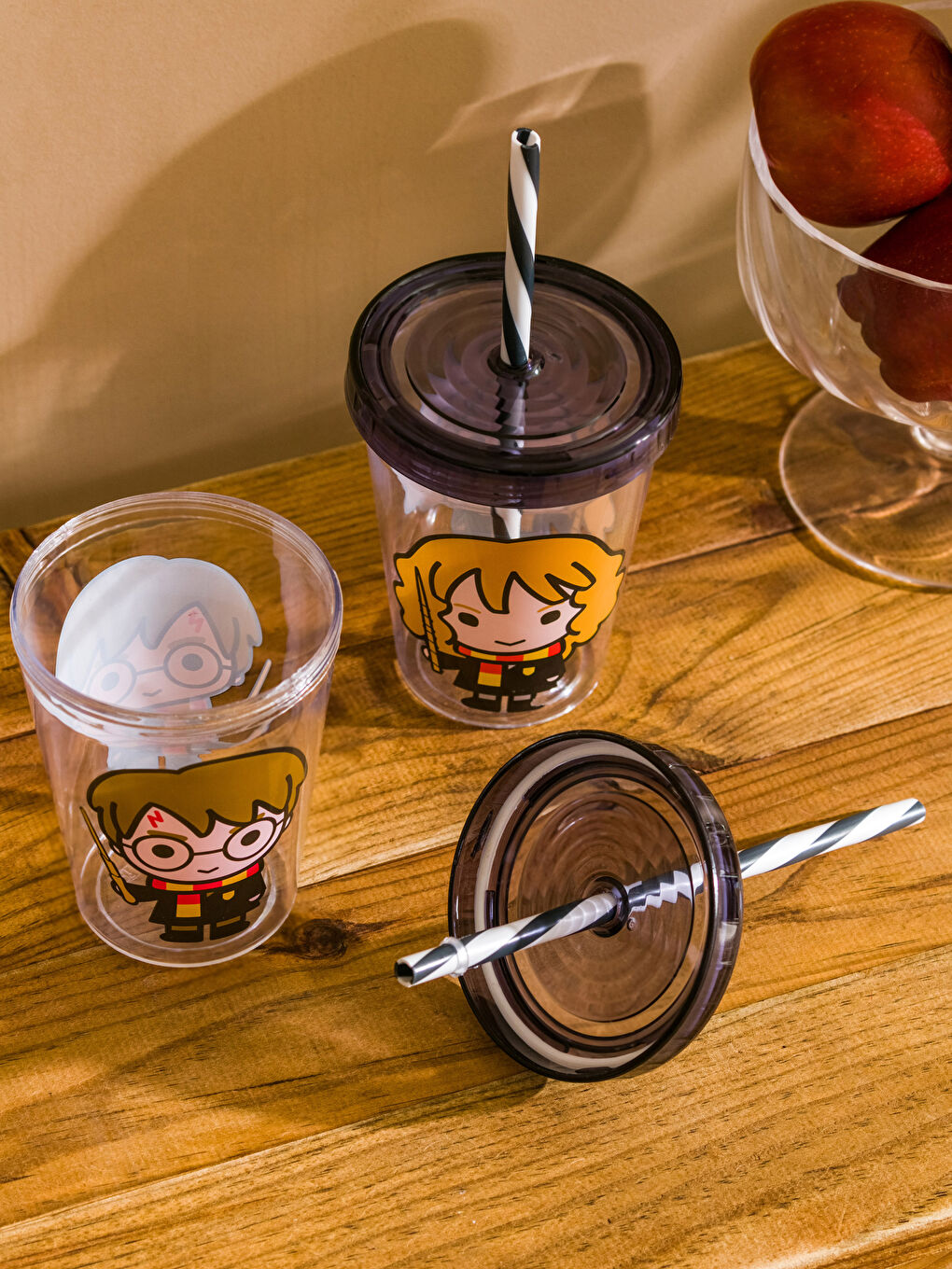 LCW HOME Harry Potter Printed Straw Cup 2 Pack 450 Ml -S3GN69Z8-F9C