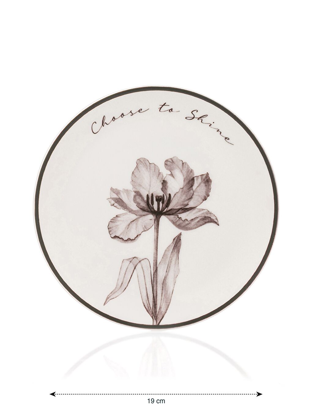 Set Farfurii pentru Tort din Ceramică Imprimată, Pachet de 4-4