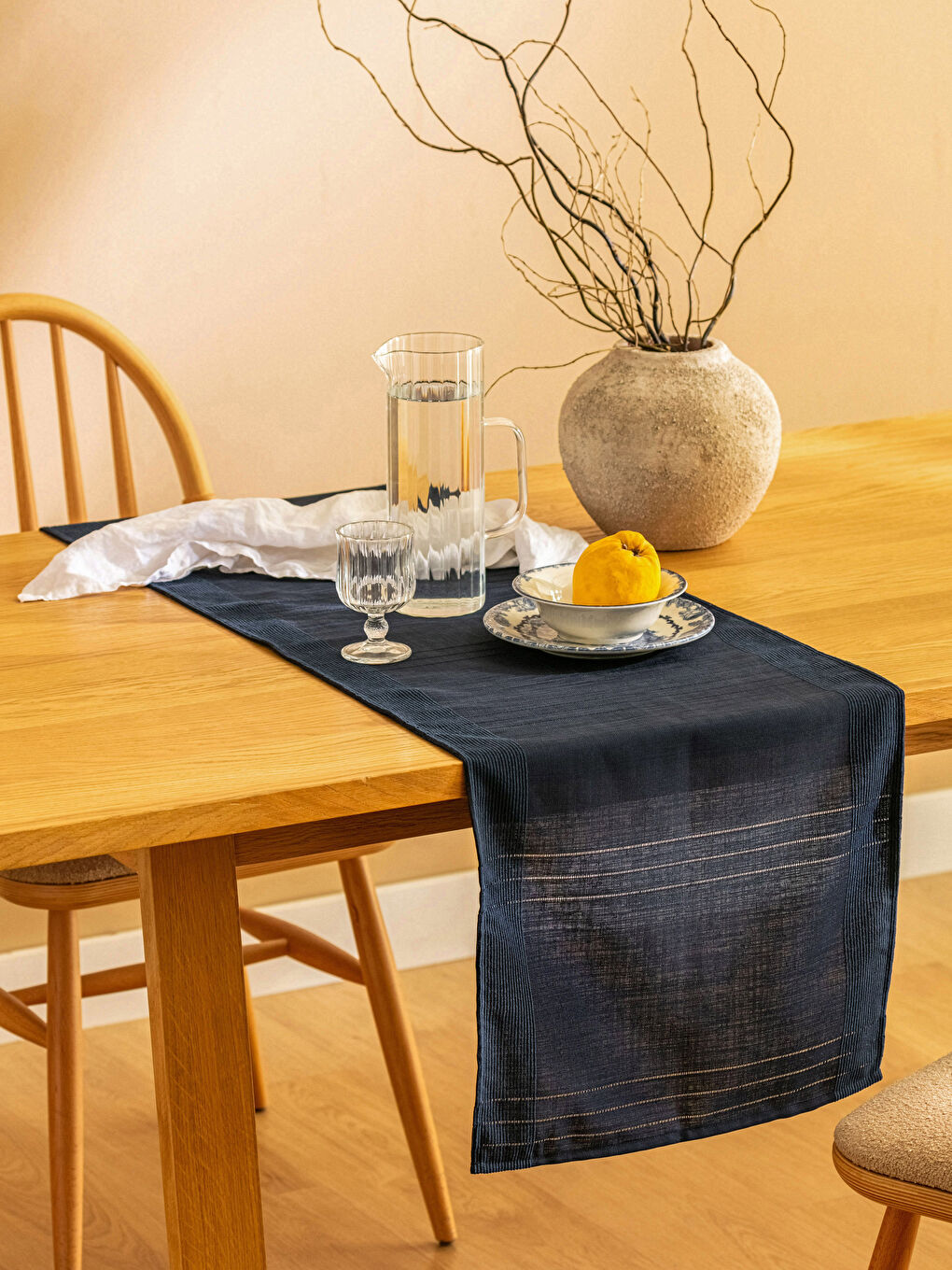 LCW HOME Lacivert Çizgili Runner 45x150 cm