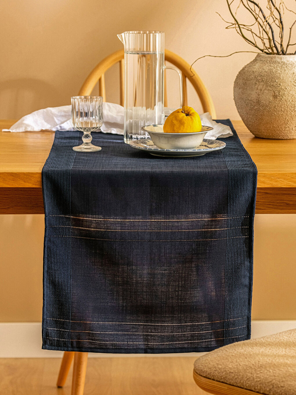 LCW HOME Lacivert Çizgili Runner 45x150 cm - 1