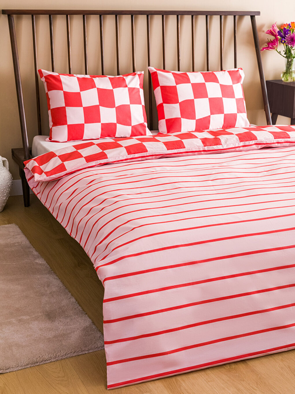 Double Sided Patterned Double Duvet Cover Set -S3GU46Z8-F9C