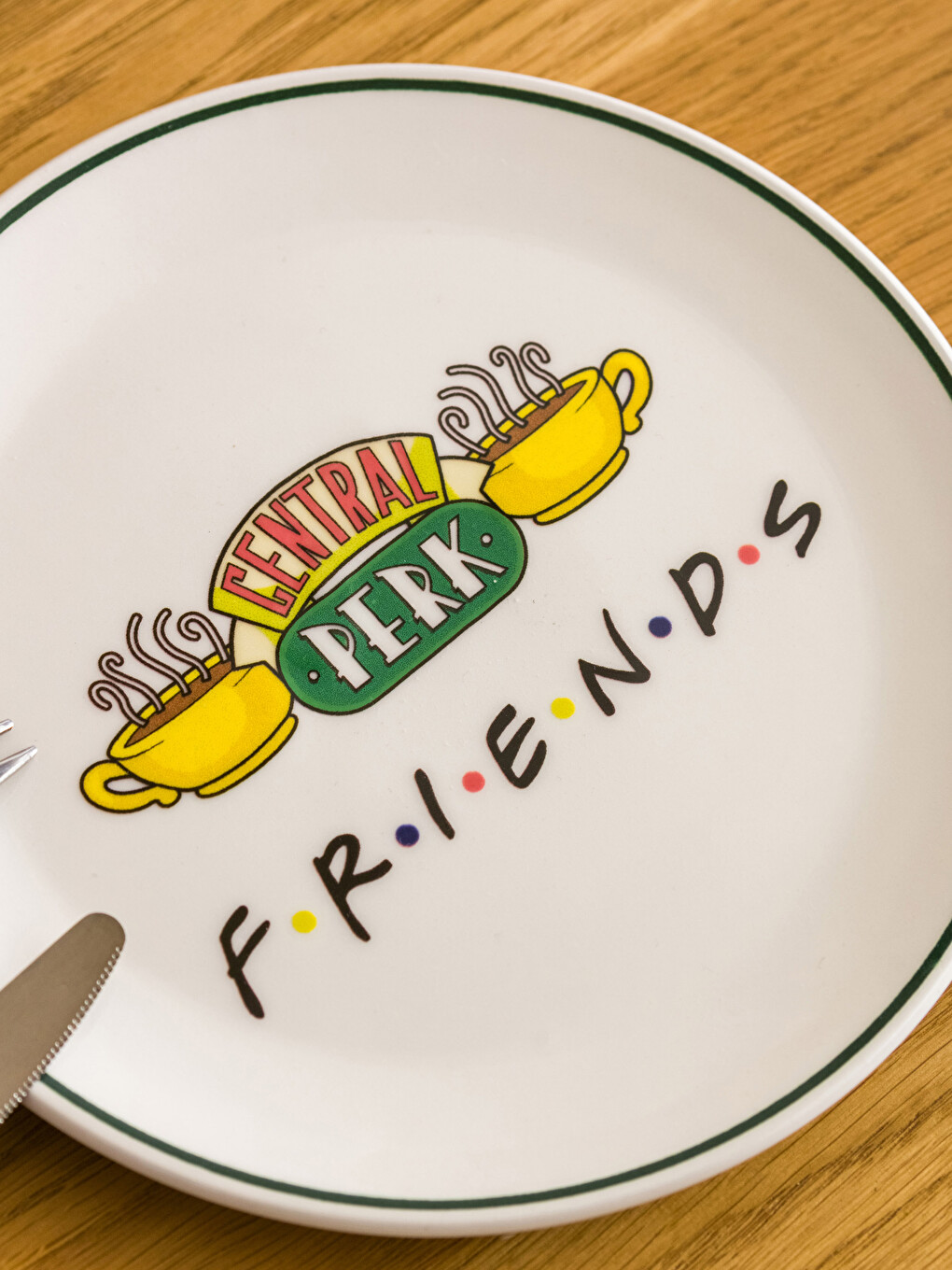 Karışık Friends Baskılı Seramik Pasta Tabağı 20 cm-2