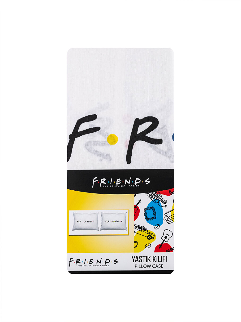 Karışık Friends Baskılı Yastık Kılıfı 2'li 50x70 cm-3